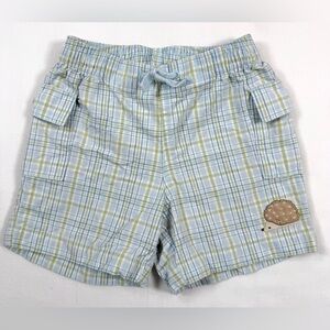 GYMBOREE Baby Boys' Garden‎ Party Plaid Hedgehog Applique Shorts Preppy 6-12M